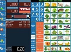 Pos Terazi Manav Satış Sistemi