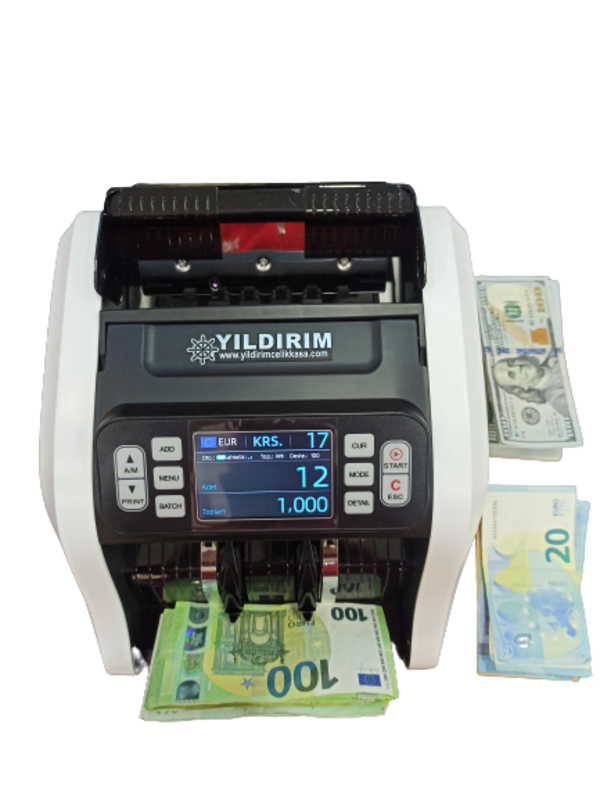Para Sayma Makinesi / Dolar Karışık Sayma ve Sahte Para Tespit Etme (USD-EURO-TL)