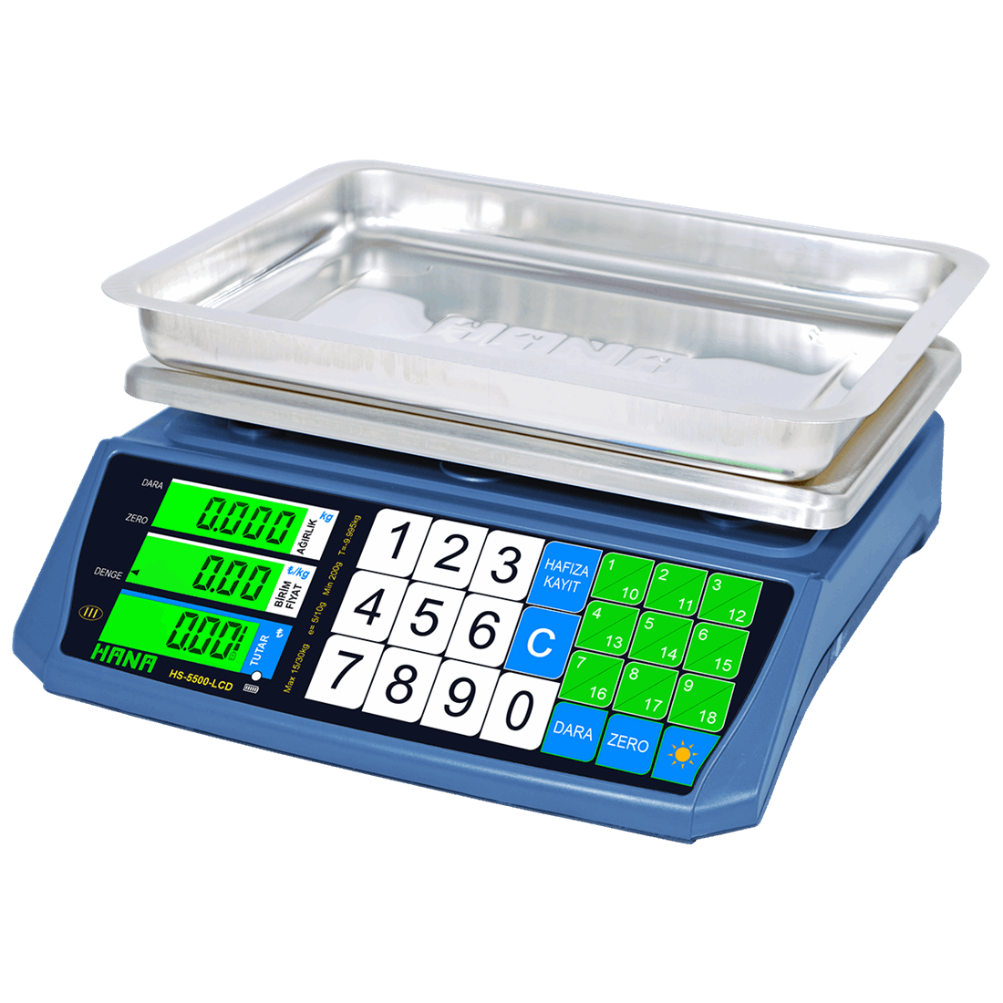 HS-5500 30 Kg 5 Gr Fiyat Hesaplamalı Terazi