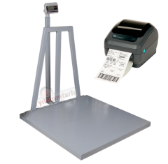 Plus 120x120 Cm 3000 Kg Etiket Yazıcılı Baskül