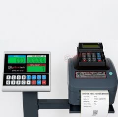 Etiket Yazıcılı 150 Kg Sayıcı Baskül